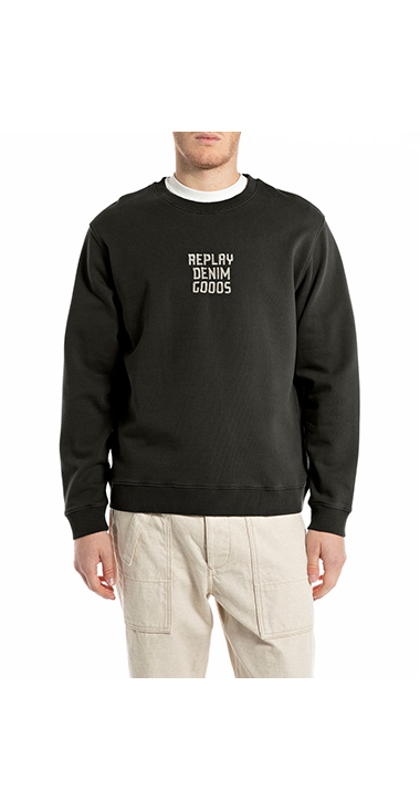 レタリング刺しゅうコットンフリース